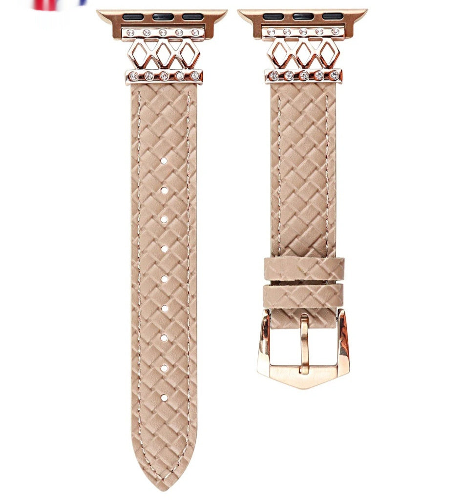 Armbanduhr Diamant Design Klassischer Stil Echtes Leder Damen uhr armband