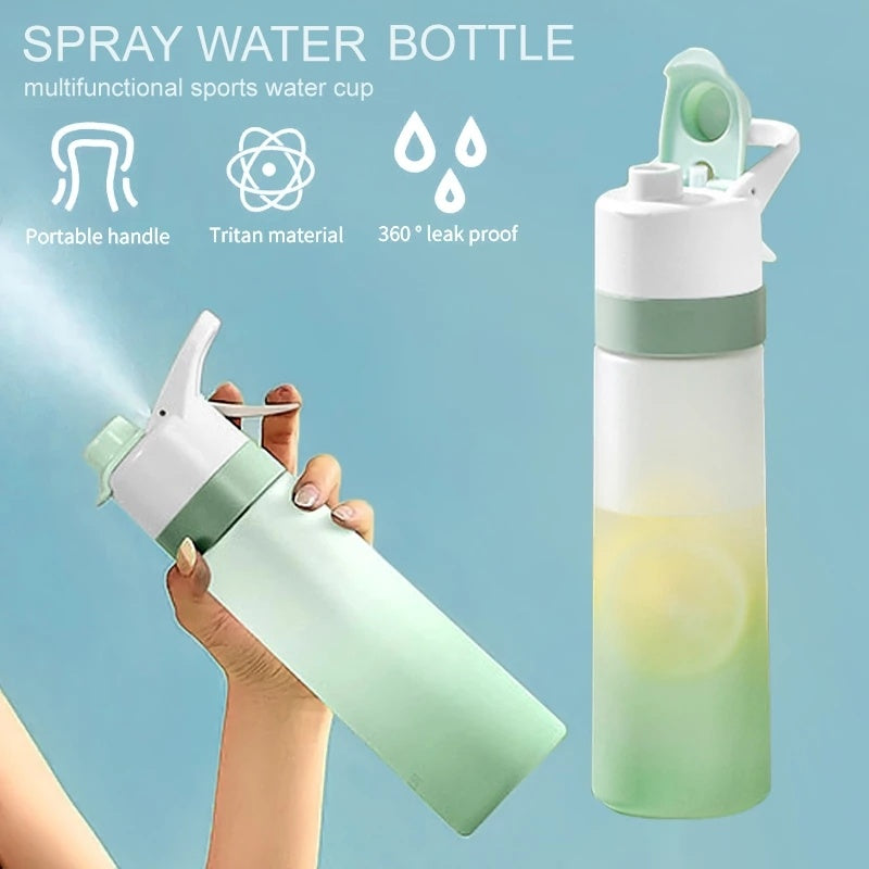 Sprüh wasser flasche für Outdoor Sport Fitness Wasser becher mit großer Kapazität Sprüh flasche Trink geschirr Reise flaschen Küchen-Gadgets Umwelt freundliche große Kapazität Sprüh wasser flasche