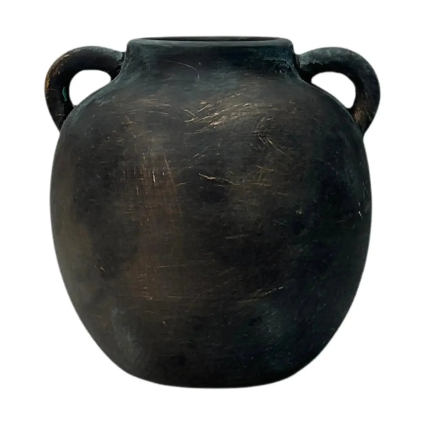 Ceramic Vase Retro Wabi Sabi Pottery Handmade Distressed Flower Vase Plant Container for Entryway Dining Room Bookshelf Rustic - Confia