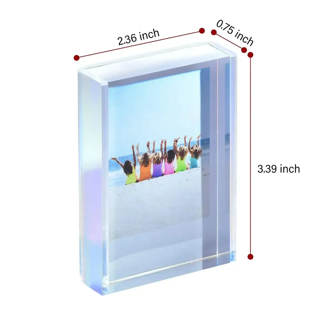 Mini Film Digital Photo Frames, Colorful Acrylic Photo Frame, Home, Office, Desktop, Picture Frame, Polaroid Frame, 3" - Confia