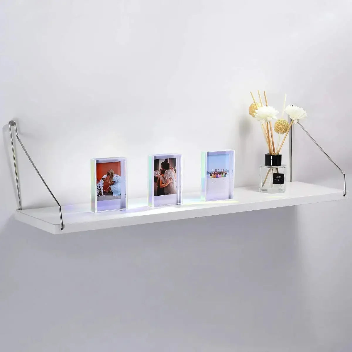 Mini Film Digital Photo Frames, Colorful Acrylic Photo Frame, Home, Office, Desktop, Picture Frame, Polaroid Frame, 3" - Confia