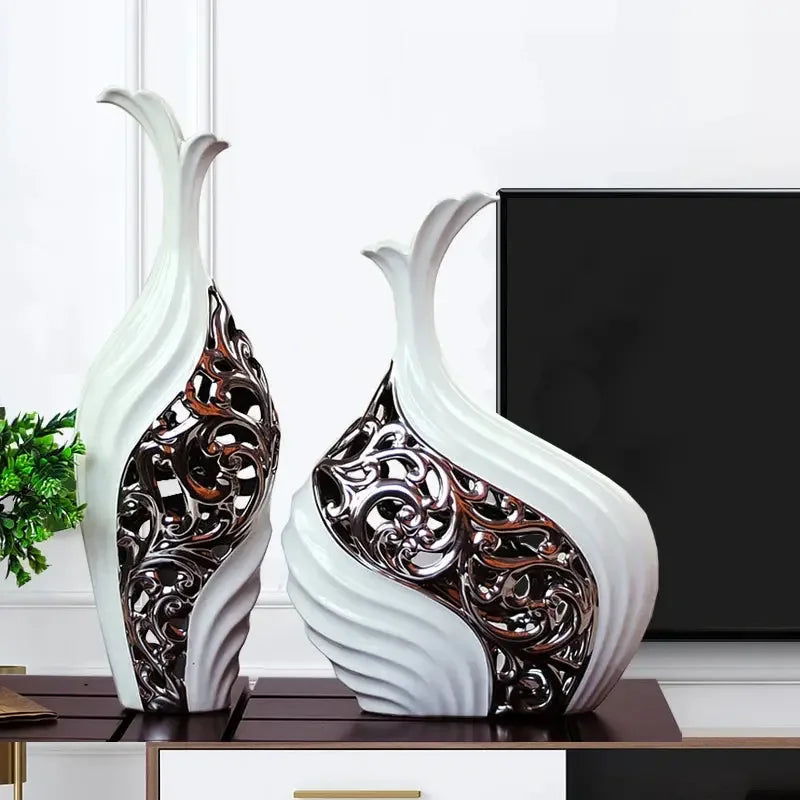 European Wedding Decor Crafts Ceramic Creative Room Decoration Handicraft Porcelain Figurines Decorations W3907 - Confia