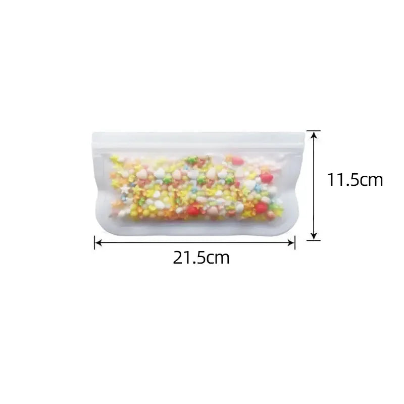 Cadrim Reusable Extra Thick Silicone Food Storage Bags - Confia - reusablefoodstoragebags confia