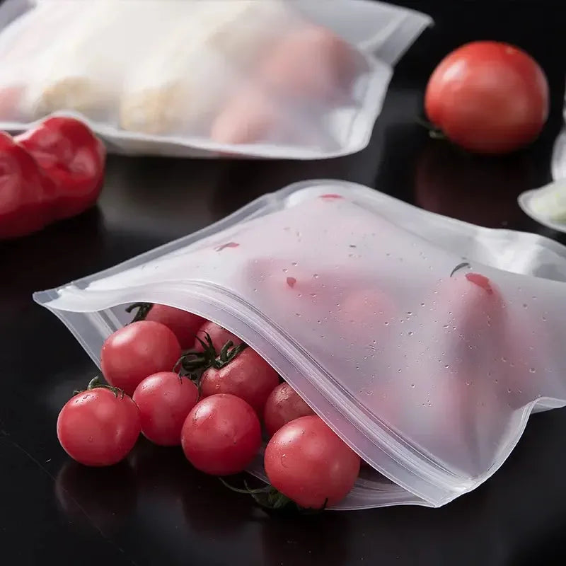 Cadrim Reusable Extra Thick Silicone Food Storage Bags - Confia - reusablefoodstoragebags confia