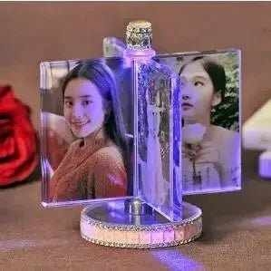 Personalized Photo Frame Custom Photo Frame with Light, Girlfriend Gift Mother Gift Wife Gift Wedding Decor - Confia