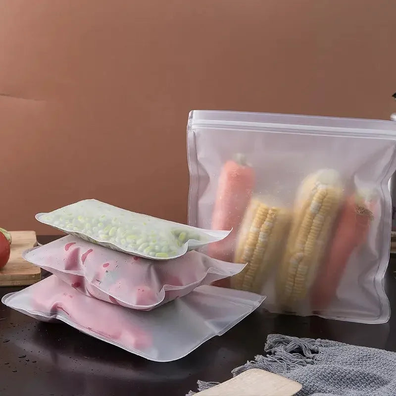 Cadrim Reusable Extra Thick Silicone Food Storage Bags - Confia - reusablefoodstoragebags confia