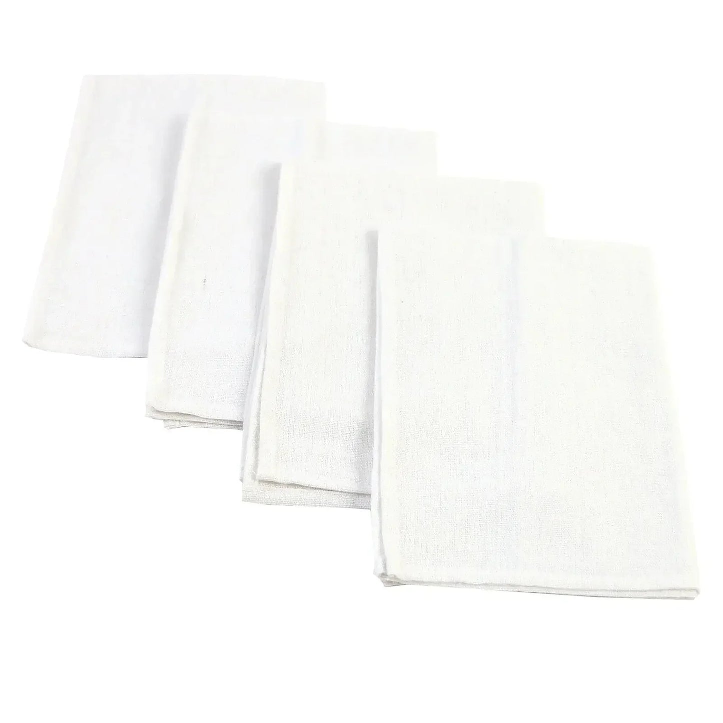Set of 10 Pack Cocktail Napkins 40 X 40cm Cotton Blend Heavy Fabric Durable Linen Towel for Home Kitchen Wedding Decoration - Confia - reusablefoodstoragebags confia