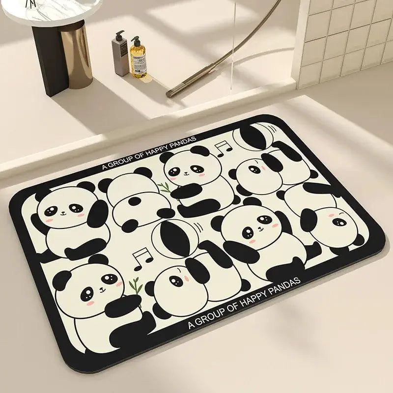 Bath Mats Cute Cat Dog Diatom Ooze Kitchen Accessories Prayer Mat Diatomaceous Earth Mat Non-Slip Super Absorbent Quick Drying Bathroom Mat Natural, Easy to Clean - Confia - reusablefoodstoragebags confia