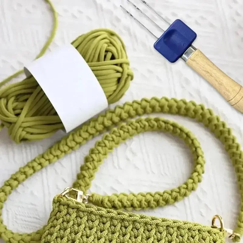 Latch Hook Tool Portable Cord Knitting Hook 3 Latch Needle Crocheting Tool for Binding-Off or Edging Knitting Project Supplies - Confia