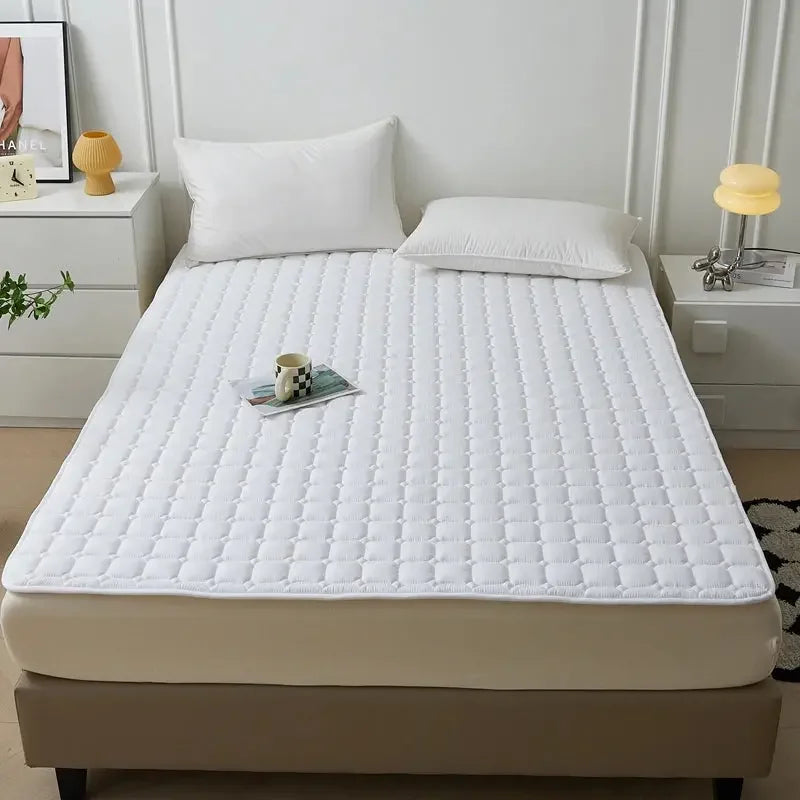 Waterproof Quilted Mattress Protector Cover Ultra Soft Breathable & Hypoallergenic Fitted Bed Protector for Single or Double Bed - Confia - reusablefoodstoragebags confia
