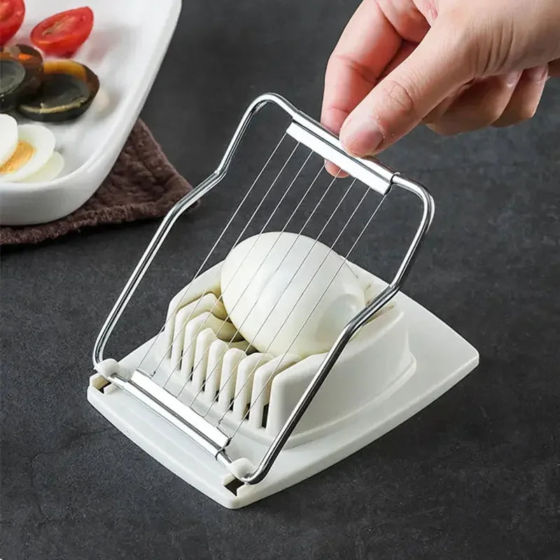 Kitchen Accessories Egg Slicers Chopper Stainless Steel Fruit Salad Cutter Egg Tools Manual Food Processors Kitchen Tool Gadgets - Confia
