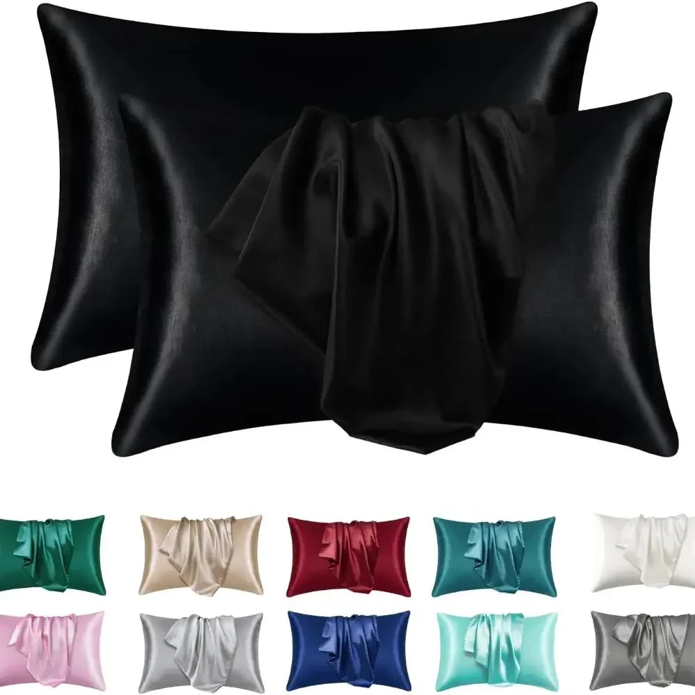 1pc Boost Beauty Sleep Silky Satin Pillowcases: Cooling, Hair and Skin-Friendly, Easy-Care - Confia - reusablefoodstoragebags confia