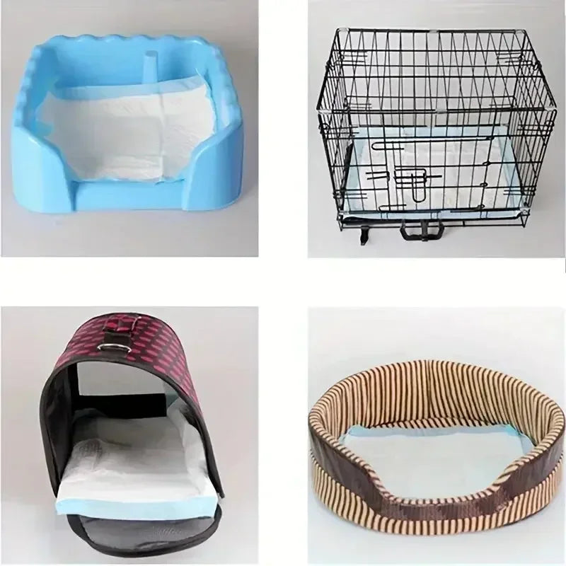Pet Pee Pads for Outdoor Use, Carrying 20/50/40/100 Pieces of Disposable Absorbent and Deodorizing Pet Diapers for Dog Training - Confia - reusablefoodstoragebags confia