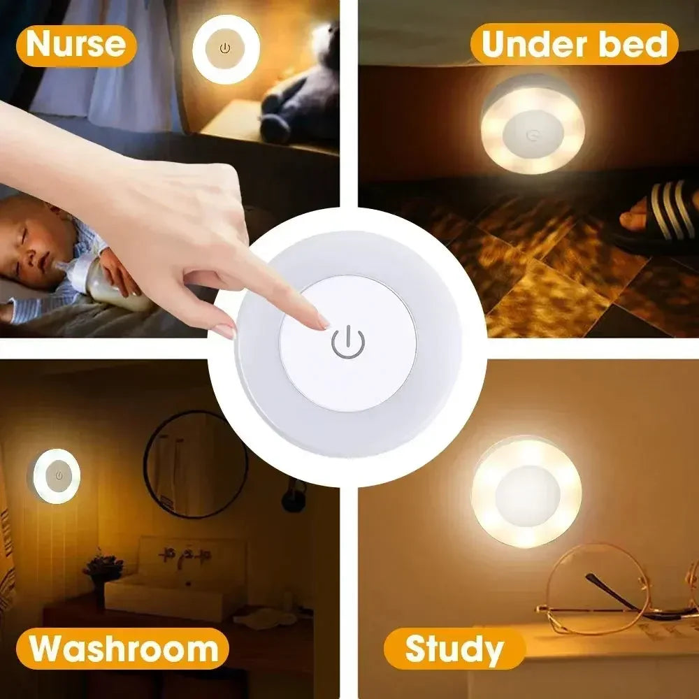Led Light Portable USB Rechargeable Night Light for Living Room and Bedroom Lighting. Lamps Lamp Home Decorations Decor Lights - Confia