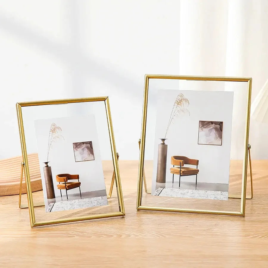 4/6inch Photo Frame Simple Style Transparent Acrylic Frames for DIY Handmade Pictures Christmas Gift Home Tabletop Decoration - Confia