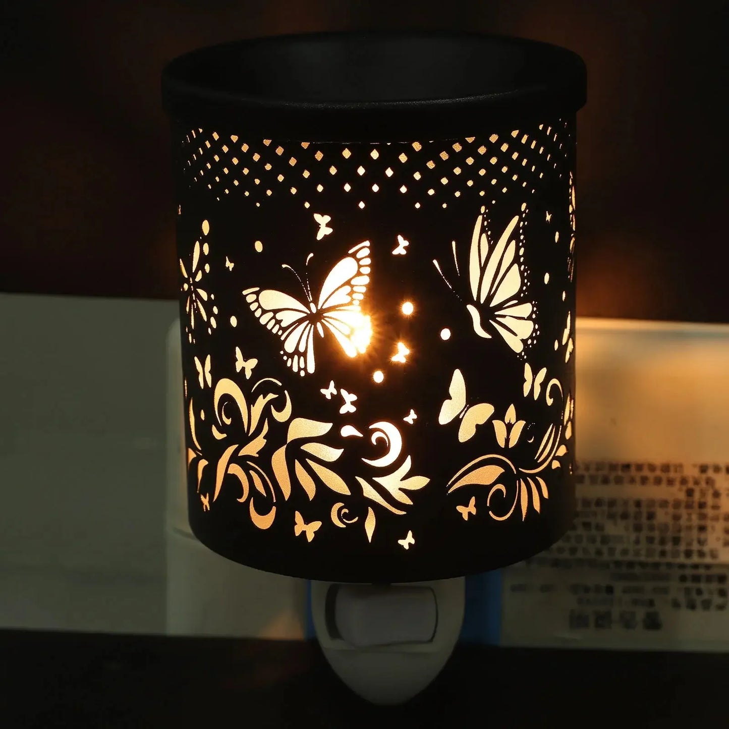 Metal In Wax Warmer Electric Burner Melter | Scented Oil Night Lamp Aromatherapy Furnace Bedroom Decor Gift | Candle Warmer Lamp - Confia - reusablefoodstoragebags confia