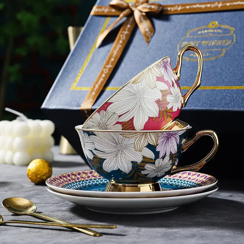 Ceramic coffee cup high-end exquisite high-end sense niche bone Ceramic Tea/Coffee Cups/Mugs | Idle Gift for Your Friends and Family - Confia