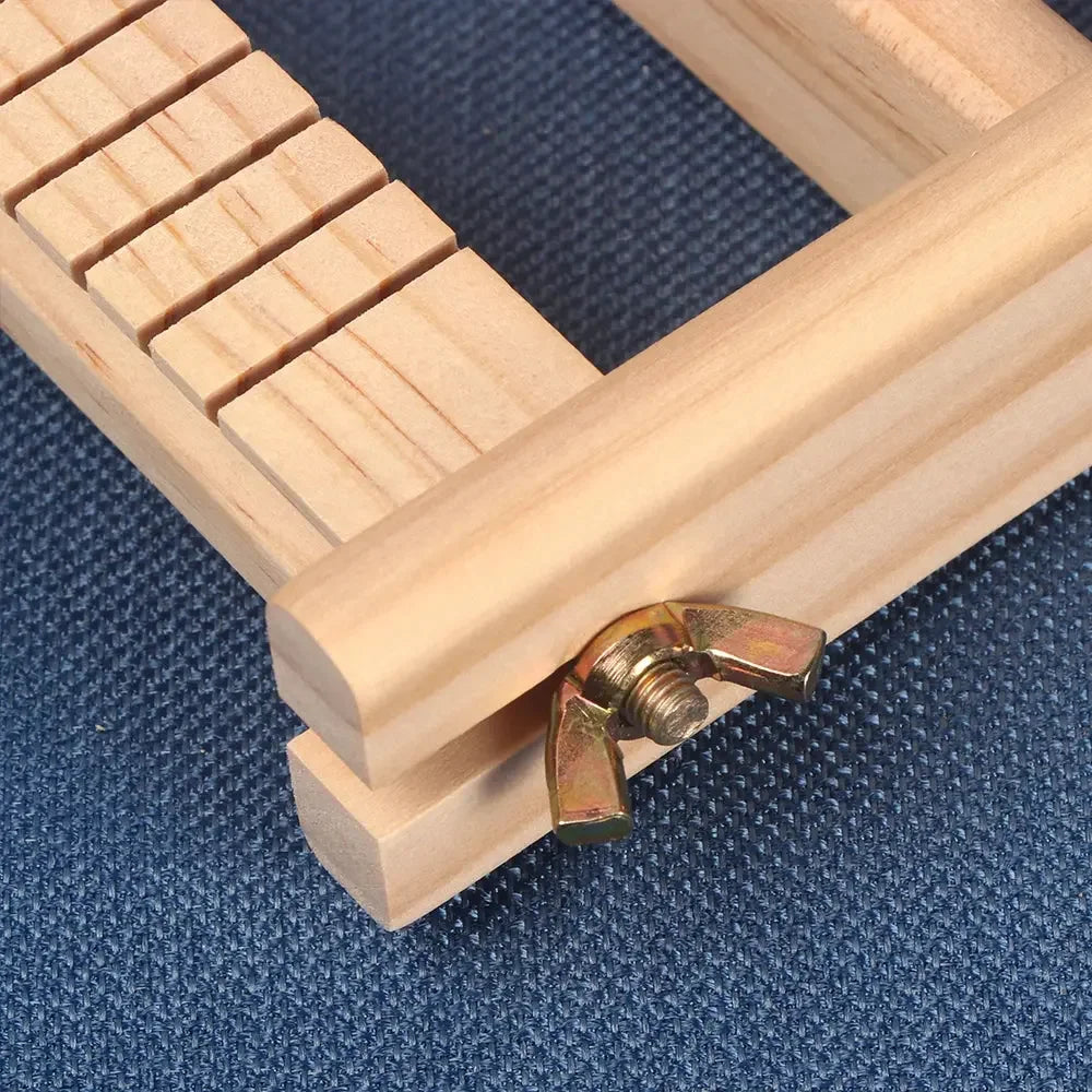 Large Wooden Weaving Loom Kit Frame Loom Learn To Weave Earthy Beginner Tapestry Kit Wall Decor With Loom and Tools - Confia