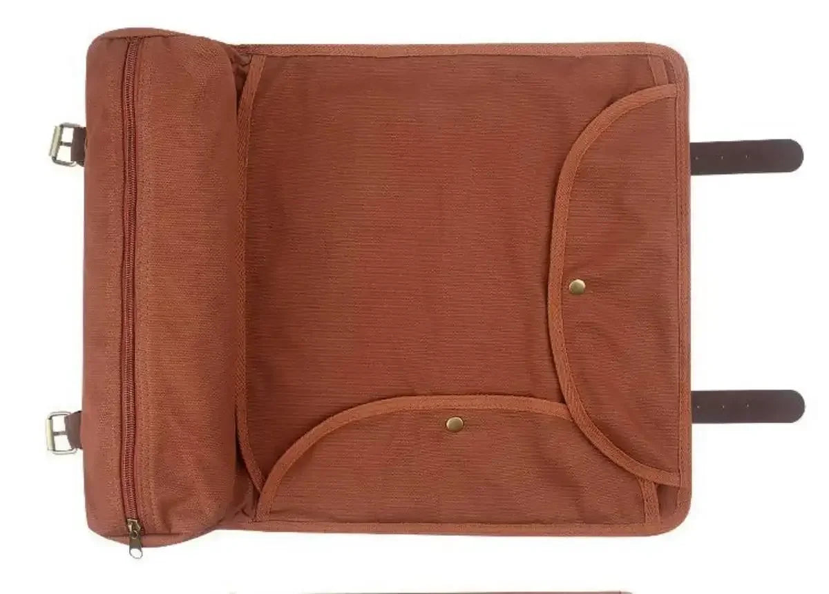 Bartender Bag,Bartender Kit Bag, Portable Waxed Canvas Bag Can Use For Professional 17-Piece Bar Tool Set, Including Shoulder Strap for Easy Carry - Confia