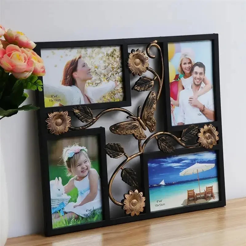 4 Wall Decor Photo Frame Opening Picture Frames Collage Display Pictures u Photo Collage Frame Picture Frame Collage - Confia