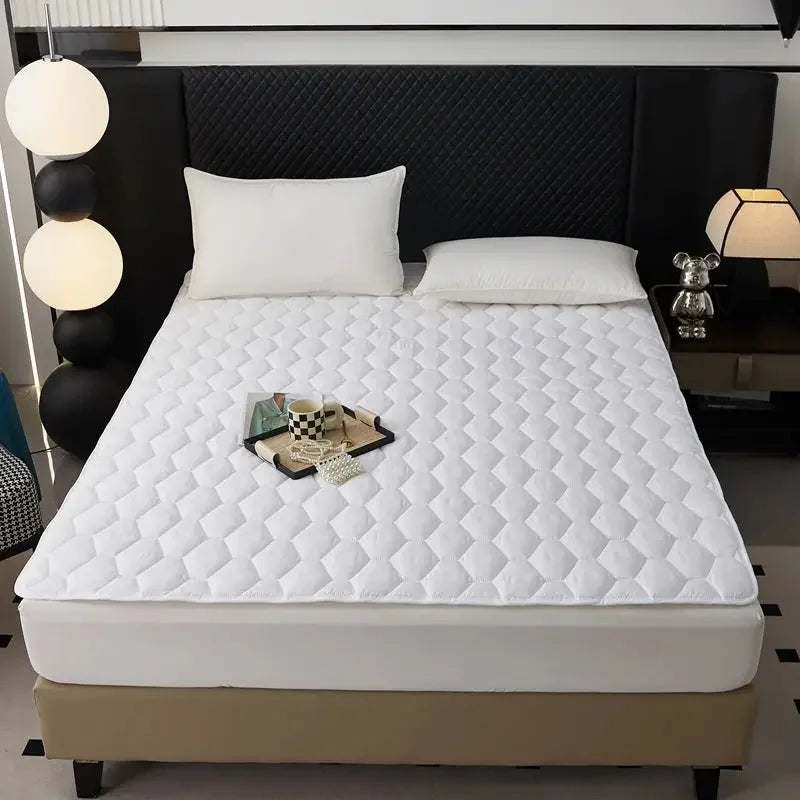 Waterproof Quilted Mattress Protector Cover Ultra Soft Breathable & Hypoallergenic Fitted Bed Protector for Single or Double Bed - Confia - reusablefoodstoragebags confia