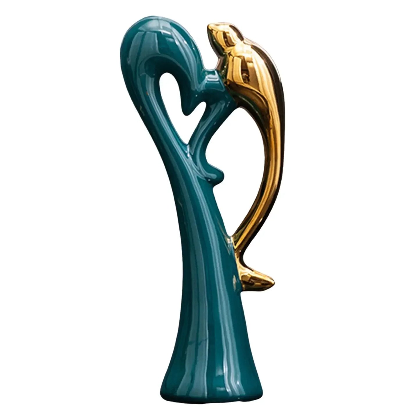 Ceramic Animal Golden Statue Art Sculpture Ceramic Statue for Home Living Room Office Decor B88 - Confia