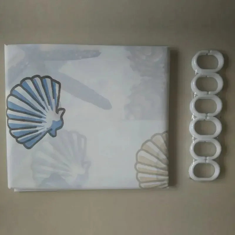 180*200CM Bathroom Shower Curtain Waterproof and Anti-Mold Home Bathroom Curtain with 12 Hooks - Confia - reusablefoodstoragebags confia