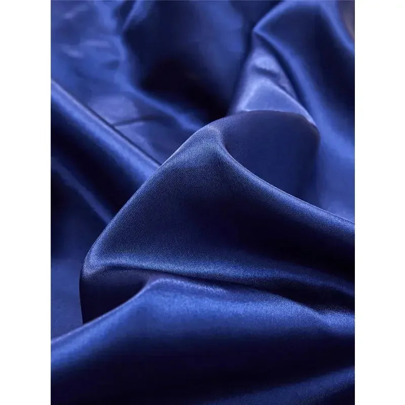 2pc Elastic band Pillow case 100% Satin pillowcase solid color pillow Good for Prevent Hair Knots & Bead head - Confia - reusablefoodstoragebags confia