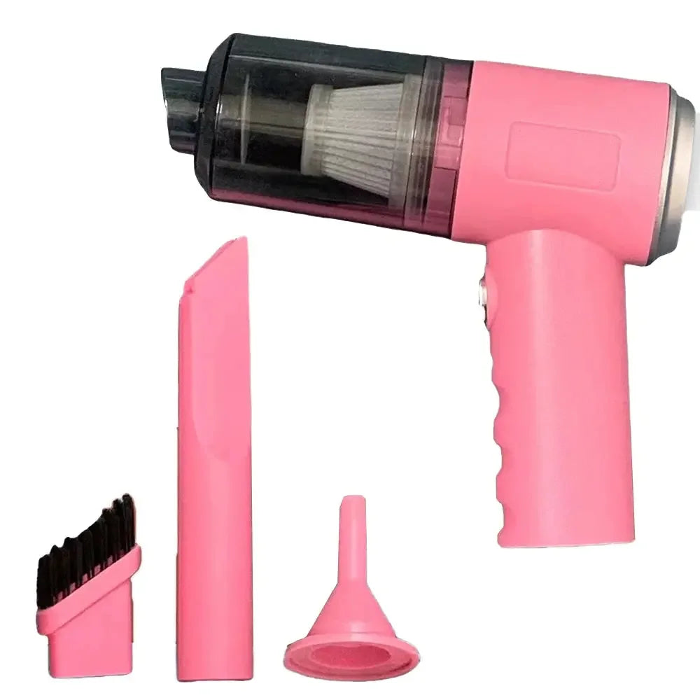 High Power Vacuum Cleaner, Mini Cordless, 2000PA Strong Suction, Rechargeable Portable Dust Collector, for Cars, Keyboard Gaps - Confia - reusablefoodstoragebags confia
