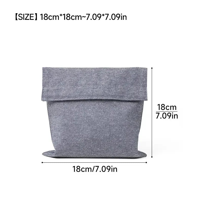 Reusable Sandwich Storage Bag TPU Lining Velcro Snack Bags for Kids Washable Waterproof Food-Safe Reusable Snacks Bags Confia