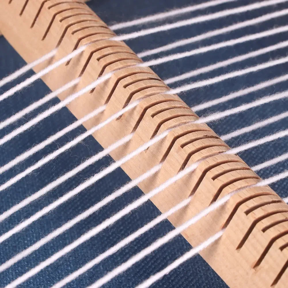 Large Wooden Weaving Loom Kit Frame Loom Learn To Weave Earthy Beginner Tapestry Kit Wall Decor With Loom and Tools - Confia