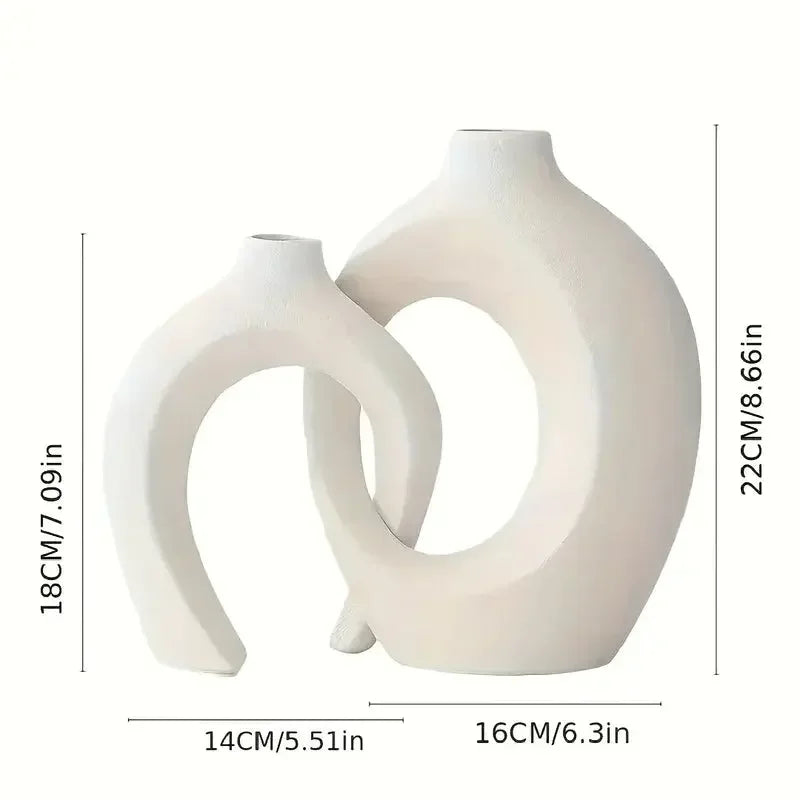 ceramic vase works of art, living room bedroom study café and other ornaments, gifts for lovers during festivals. - Confia