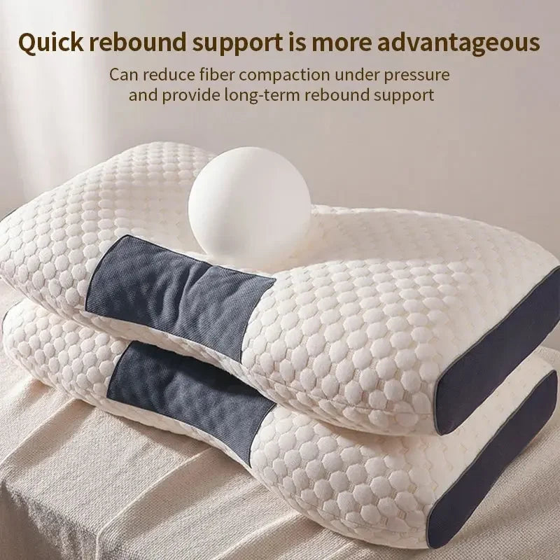 Neck Pillow Help Sleep And Protect The Neck Cervical Orthopedic Cool Gel Memory Foam Orthopedic Neck Support Pillow for Sleeping, Neck & Shoulder Pain - Confia - reusablefoodstoragebags confia