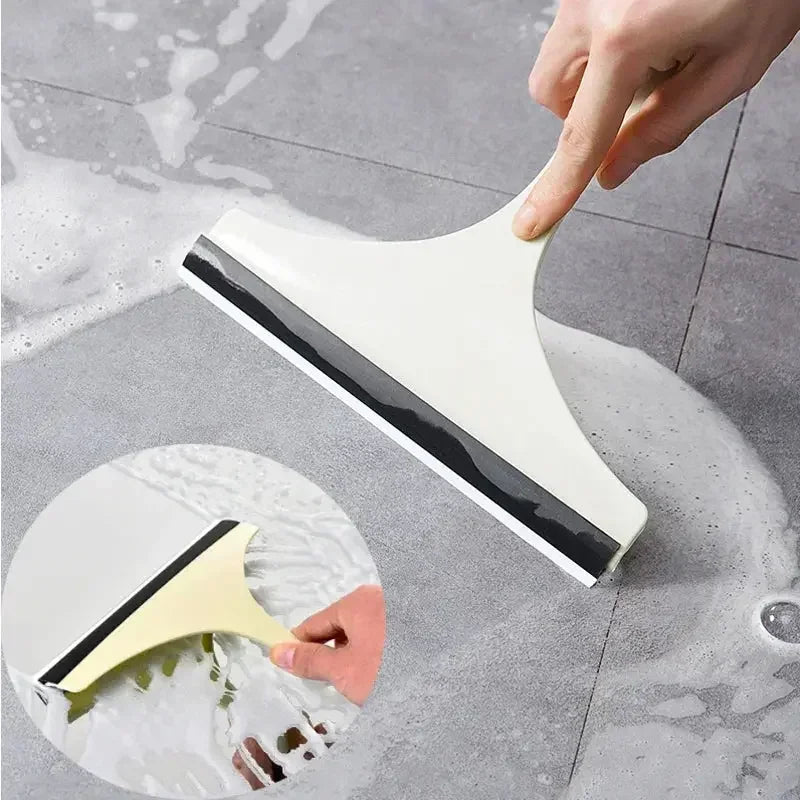 Multi-Functional Shower Squeegee, Household Cleaning Tools, Mirror Wiper, Glass Window Cleaner Squeegee, Apply to Tiles, Shower Doors, Bathroom, Mirrors, and Car Windows, Glass Doors (po1) - Confia - reusablefoodstoragebags confia