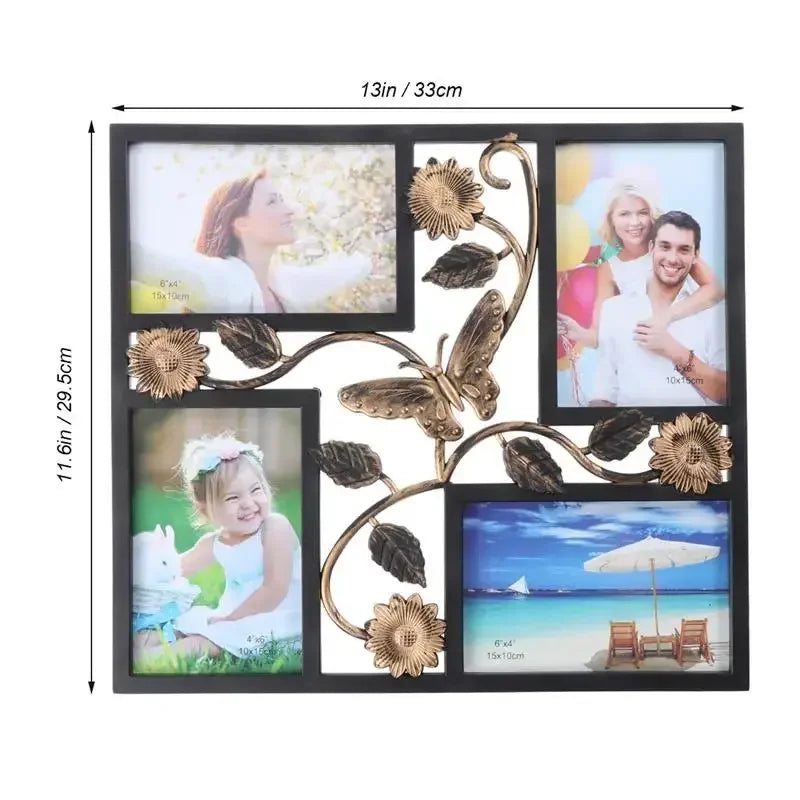 4 Wall Decor Photo Frame Opening Picture Frames Collage Display Pictures u Photo Collage Frame Picture Frame Collage - Confia