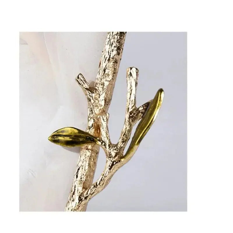 Metal Picture Frame Golden Olive Olive Branch Border Photo Frame Photo Display Background Wall Decoration Accessories - Confia