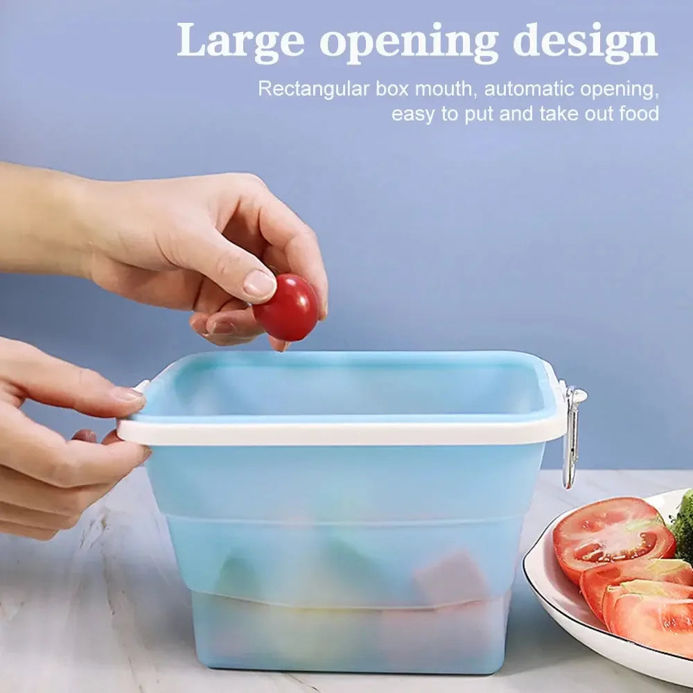 Premium Silicone Reusable Food Storage Bags Food Grade Multi-use Fruit Sealed Lunch Bag Travel Containers Microwave Oven Safe Confia