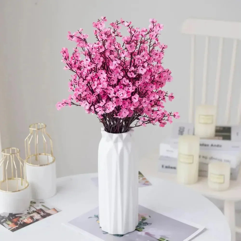 Artificial Flowers - Fake Babys Breath Flowers Gypsophila Bouquet Bulk Real Touch Faux Silk Flower for Vase, DIY Home Office Wedding Party Decoration - Confia