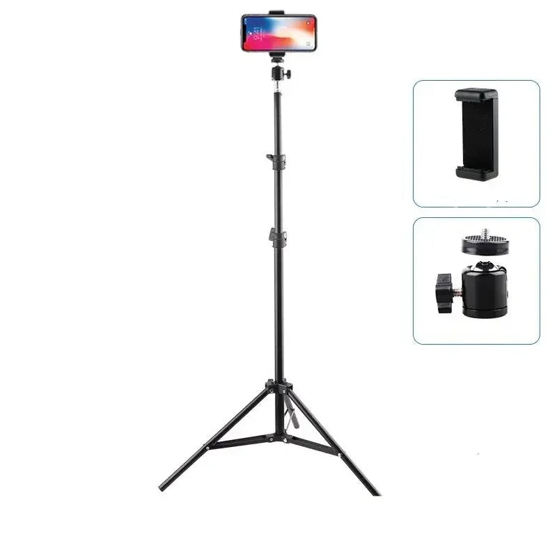 Mobile Phone Live Support Photo Tripod Multi-functional Video Recording Selfie Landing Tripod Made for Phones, Ring Light, Gopro, Camera - Confia