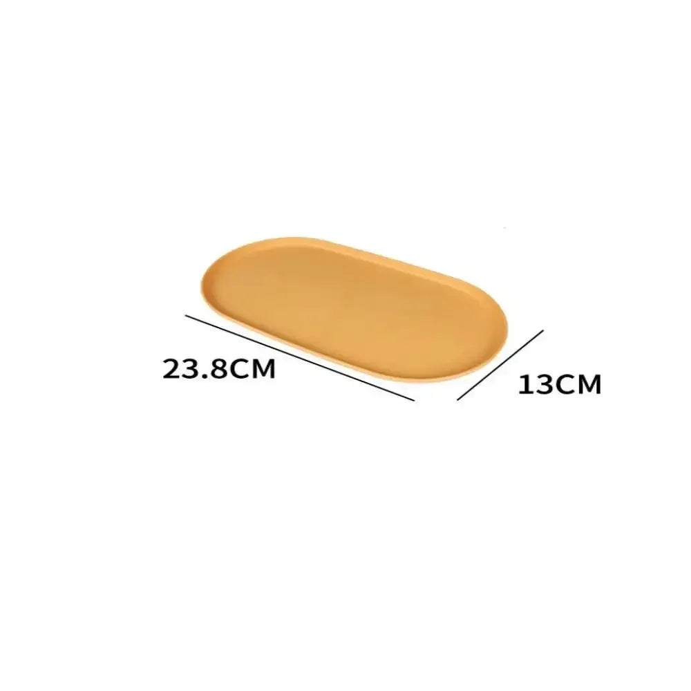 Tray Desktop Cosmetic Organizer Food Container Fruit Cake Plate Dessert Plate Nut Trays Baking Pastry Storage Storage Tray - Confia