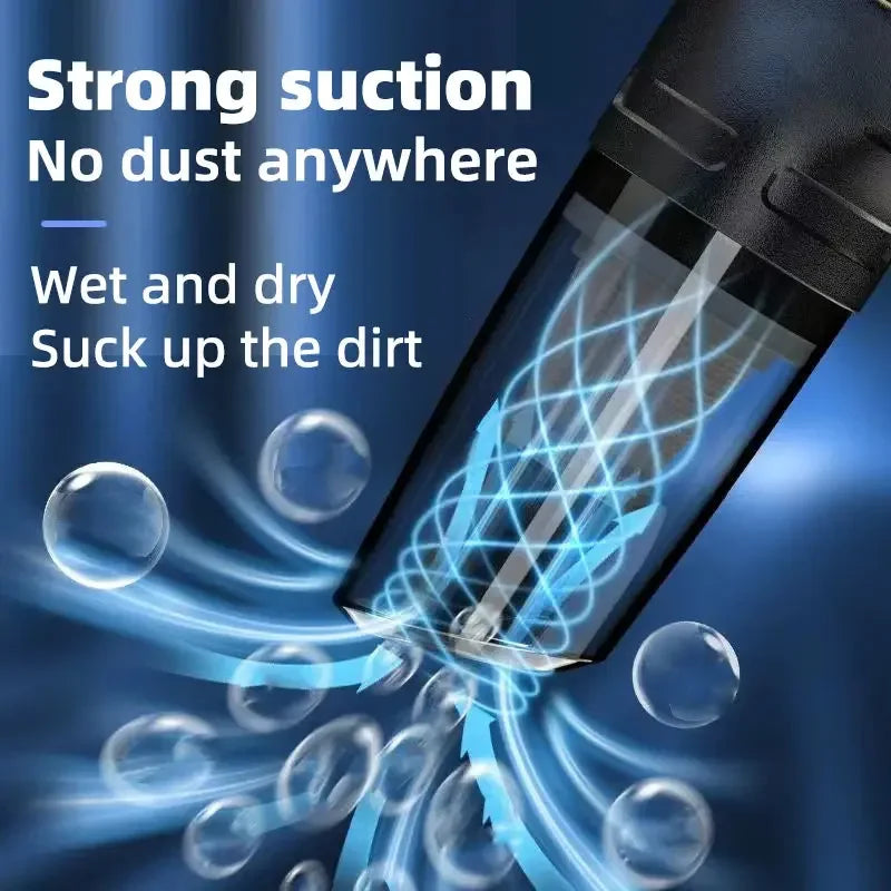 Car Multipurpose Vacuum Cleaner Handheld Powerful Suction Rechargeable Car and Home Dual Use Small Wireless Vacuum Cleaner - Confia - reusablefoodstoragebags confia