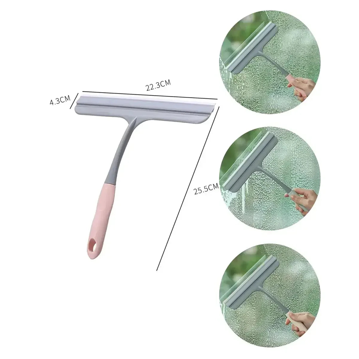 All Purpose Squeegee for Glass Shower Doors, Car Window, Home Mirrors, Bathroom Shower Cleaner Wiper - Confia - reusablefoodstoragebags confia
