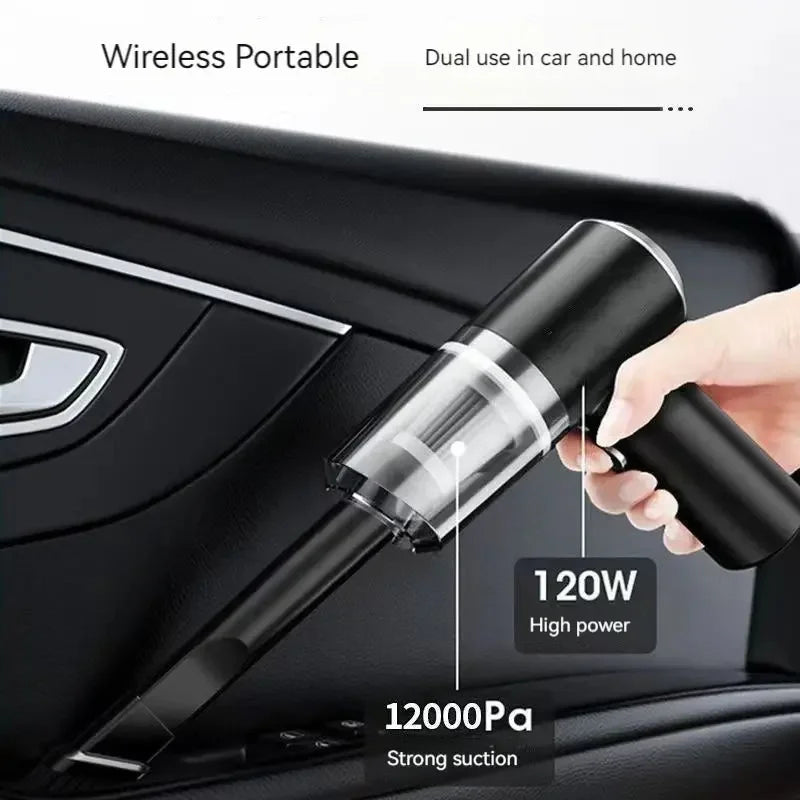 High Power Vacuum Cleaner, Mini Cordless, 2000PA Strong Suction, Rechargeable Portable Dust Collector, for Cars, Keyboard Gaps - Confia - reusablefoodstoragebags confia