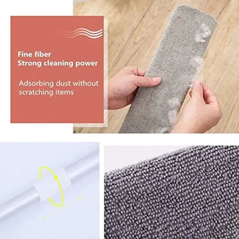 Gap Dust Cleaner Microfiber Duster for Bed Sofa High Ceilings Under Appliance Couch Fridge Furniture Cleaning Washable & Retractable Brush Stainless Steel Extension Adjustable Long Handle Pole - Confia - reusablefoodstoragebags confia
