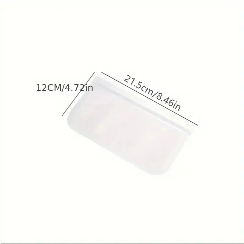 1pcs Reusable Food Storage Bag, Zip Sandwich Bags, Leakproof Silicone Freezer Bags, Thick Fresh-Keeping Bag - Confia - reusablefoodstoragebags confia