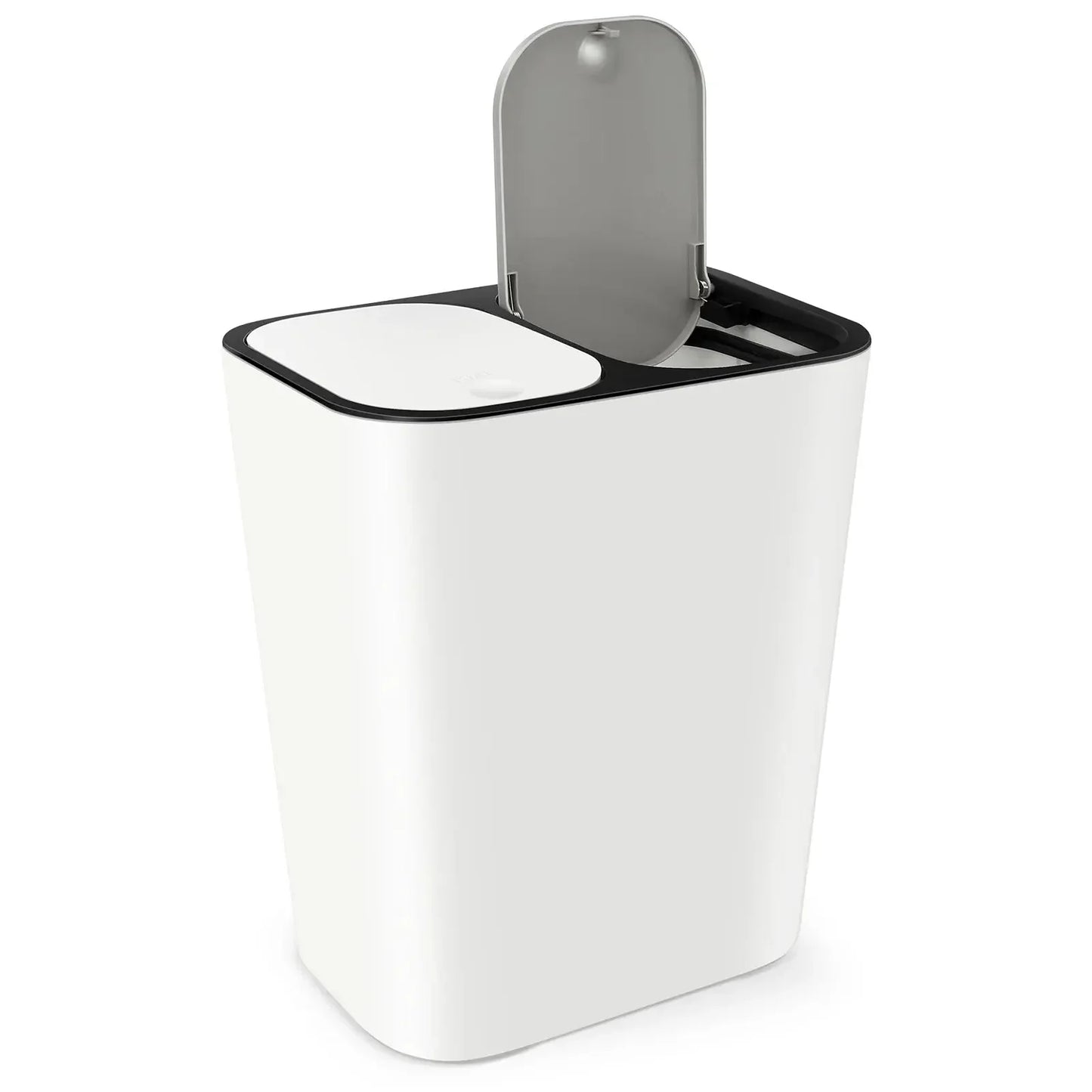 Kitchen Trash Can with Lid Household Classified with dual compartment Garbage Basket (15l ) Bin Home Wastebasket Bins - Confia - reusablefoodstoragebags confia