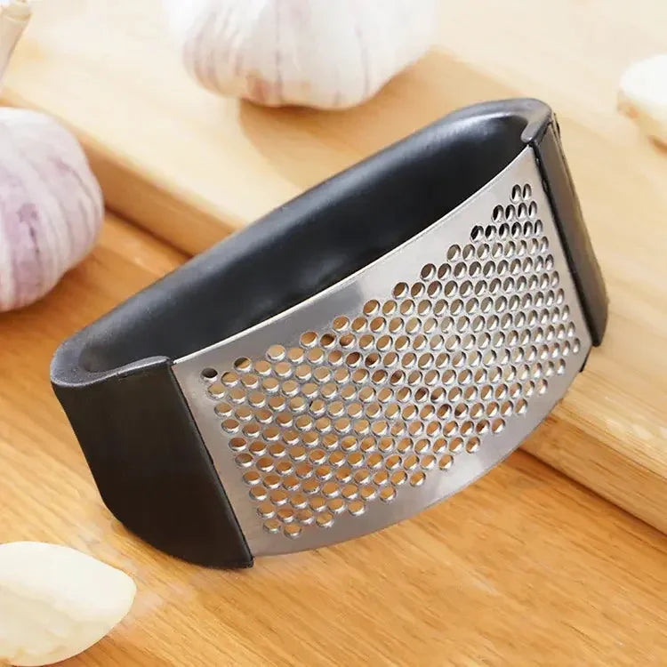 Stainless Steel Garlic Press Crusher Manual Garlic Mincer Chopping Garlic Tool Fruit Vegetable Tools Kitchen Accessories Gadget - Confia