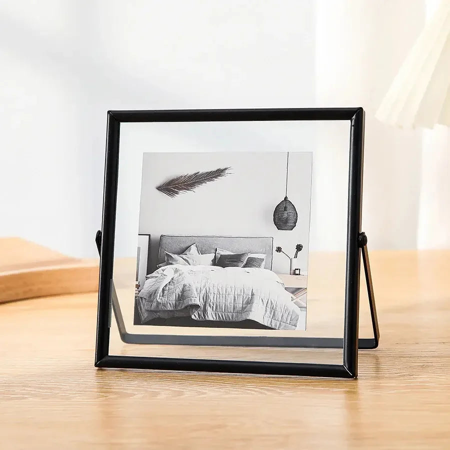 4/6inch Photo Frame Simple Style Transparent Acrylic Frames for DIY Handmade Pictures Christmas Gift Home Tabletop Decoration - Confia