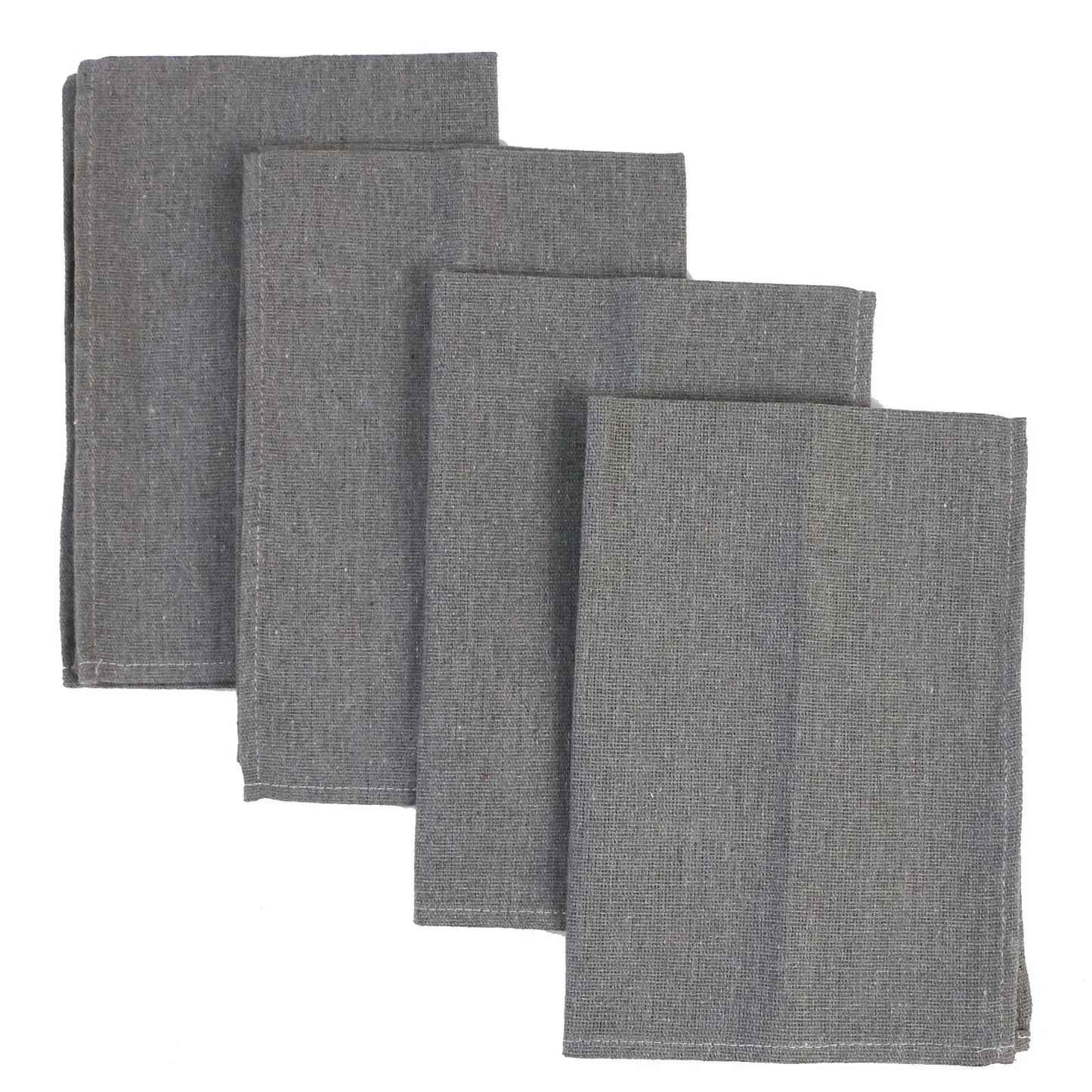 Set of 10 Pack Cocktail Napkins 40 X 40cm Cotton Blend Heavy Fabric Durable Linen Towel for Home Kitchen Wedding Decoration - Confia - reusablefoodstoragebags confia