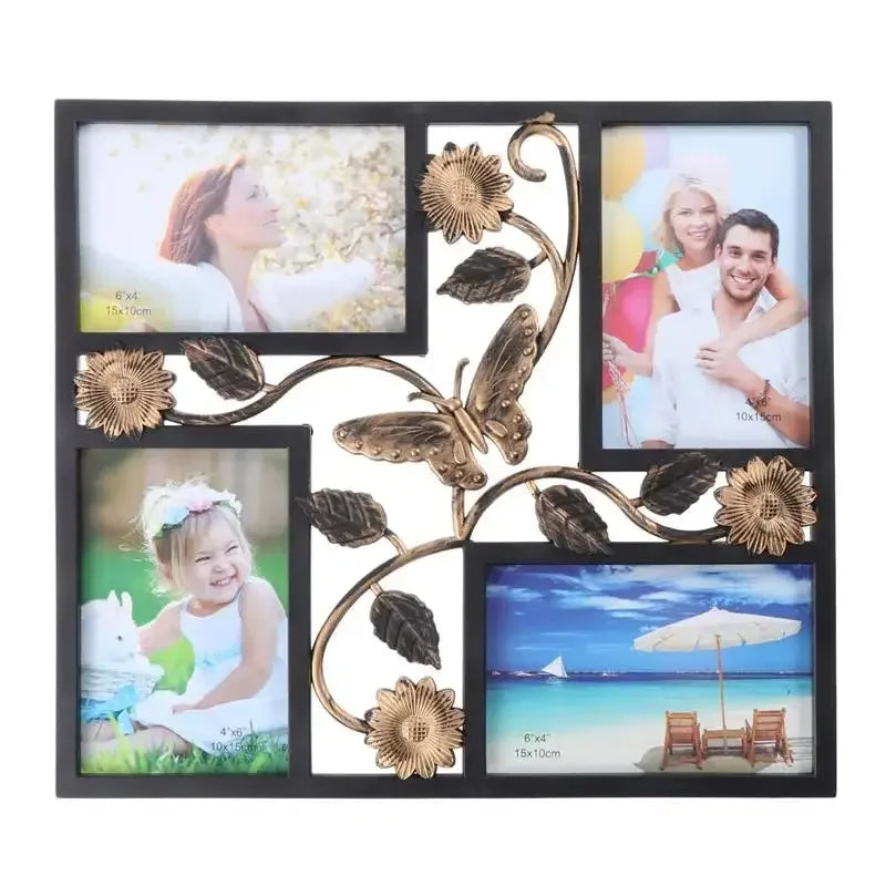 4 Wall Decor Photo Frame Opening Picture Frames Collage Display Pictures u Photo Collage Frame Picture Frame Collage - Confia